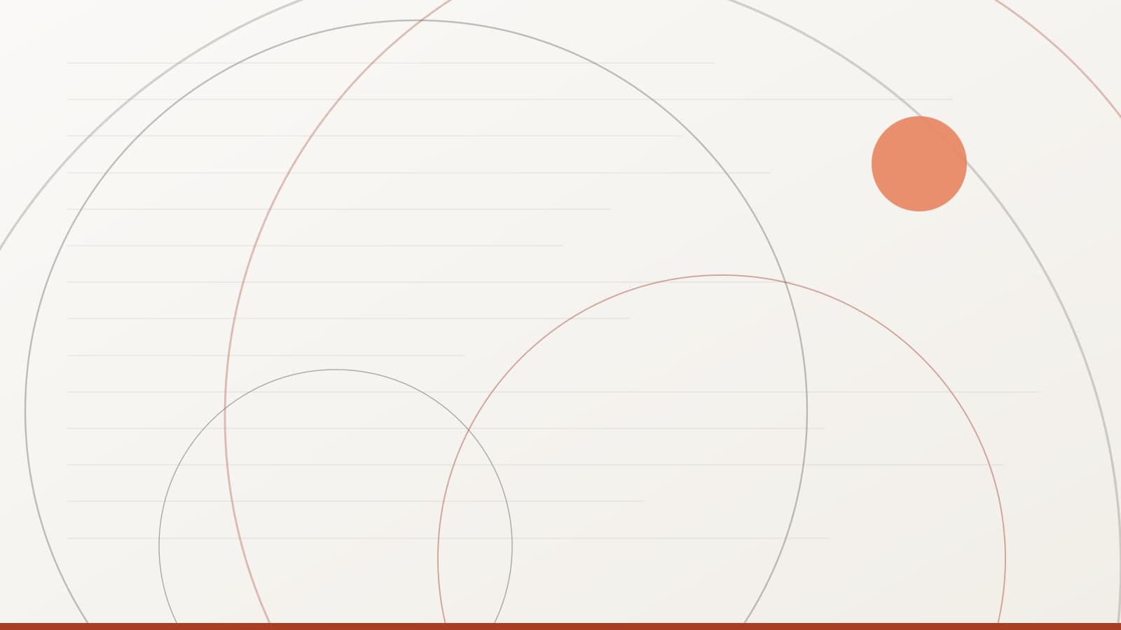 Abstract editorial illustration in deep warm tones with layered arcs and a bright clay-coloured disc, suggesting overlapping revenue curves